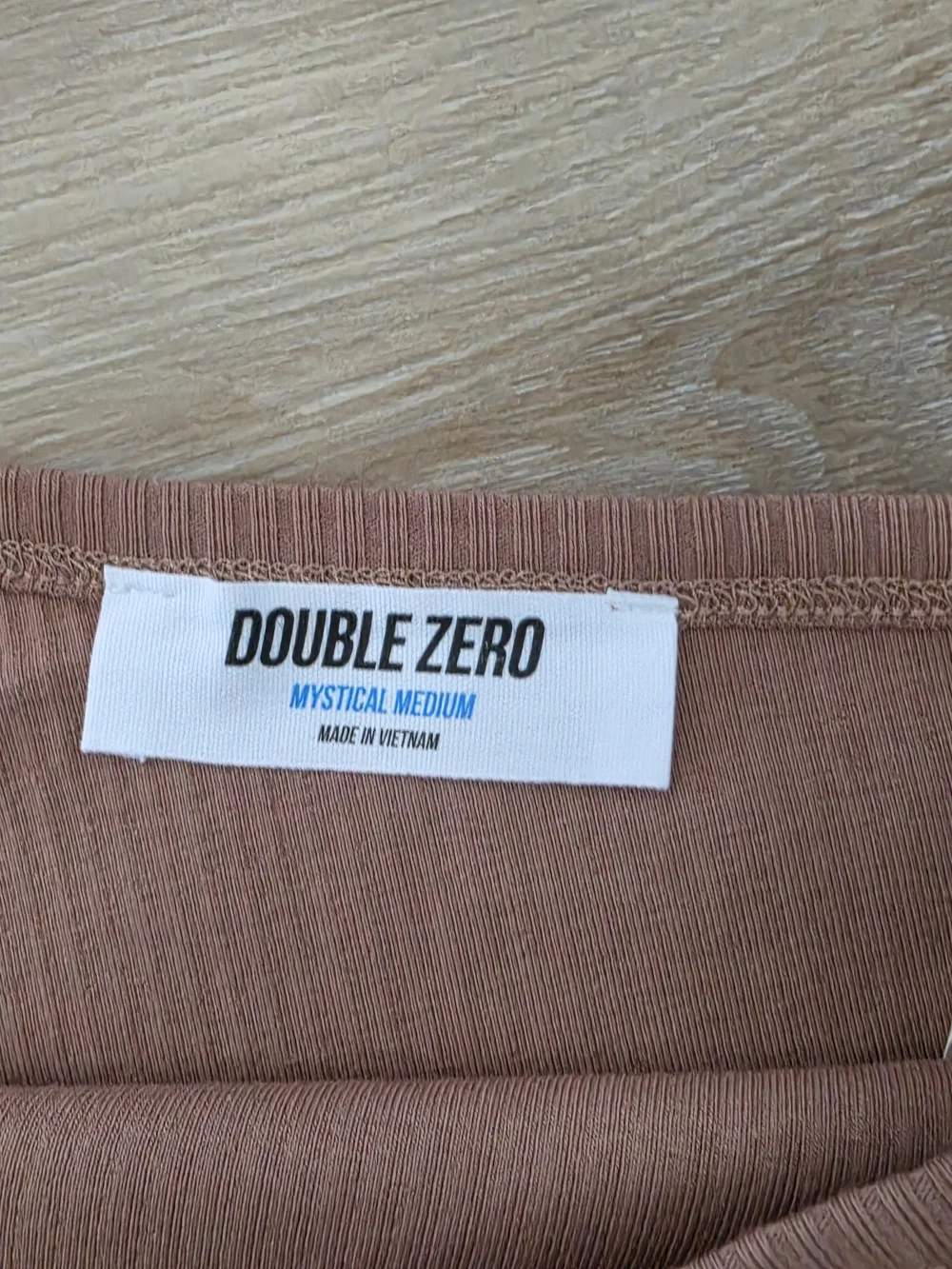 Double Zero One-Shoulder Ribbed Tank In Choco Milk - Size M